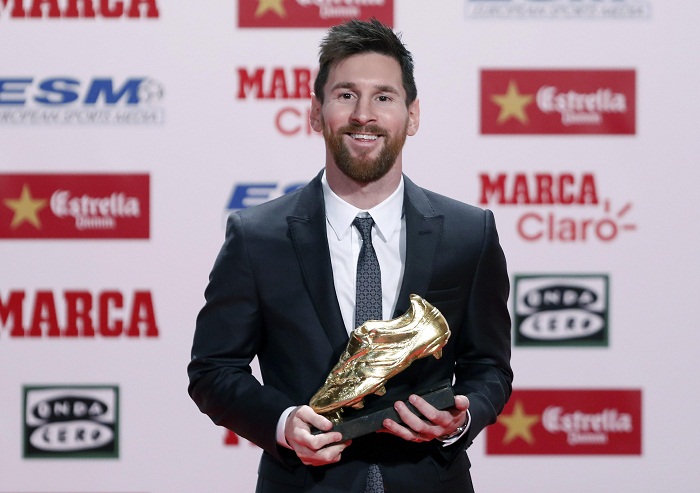 Novelist Duplication Suppress Messi recibe su cuarta Bota de Oro | Critica