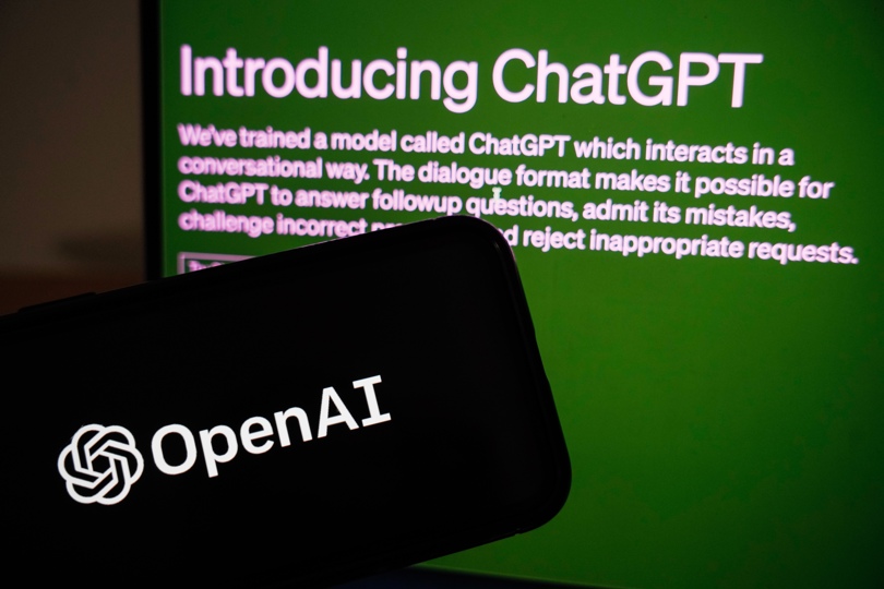 Imagen de la página de introducción de ChatGPT, de la empresa Open AI, en una fotografía de archivo. EFE