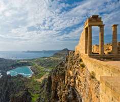 Costa de la Isla de Rodas en Grecia