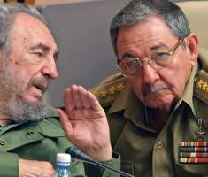 Fidel y Raul Castro