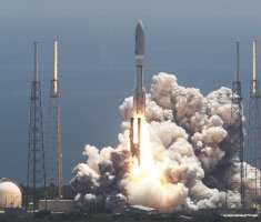 Un cohete Atlas V que lleva la nave espacial Juno despega desde el espacio Complejo de Lanzamiento-41 en Cabo Cañaveral, Florida.   /  Foto: AP