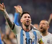 Lionel Messi festeja la victoria./ EFE