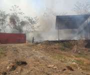 Solo una galera ubicada en Limajos resultó afectada por las llamas.
