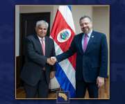 l candidato presidencial por la alianza de partidos Realizando Metas y Alianza, José Raúl Mulino, fue recibido por el presidente de Costa Rica, Rodrigo Chaves.