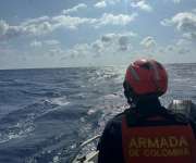 La Armada de Colombia rescató este martes a tres pescadores, de los cuales dos eran panameños. Foto: Armada de Colombia / Ilustrativa