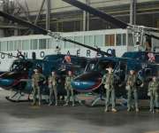 Los helicópteros bimotor entregados este viernes también contribuirán "a reforzar las operaciones de relevos en los puestos binacionales.