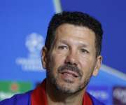 Simeone, durante la rueda de prensa de este miércoles. EFE/Rodrigo Jiménez