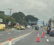 Escena  del accidente mortal.    ( Foto: Tráfico Panamá)