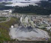 Vista de la mina a cielo abierto Cobre Panamá, una de las más grandes de Latinoamérica, pertenece a la Minera Panamá, filial de la empresa canadiense First Quantum Minerals, en Donoso, Panamá. EFE
