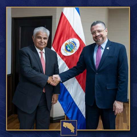 l candidato presidencial por la alianza de partidos Realizando Metas y Alianza, José Raúl Mulino, fue recibido por el presidente de Costa Rica, Rodrigo Chaves.