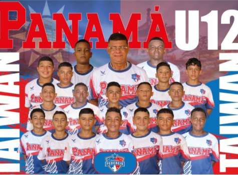 Integrantes de la Selección Sub-12 de Béisbol de Panamá. 