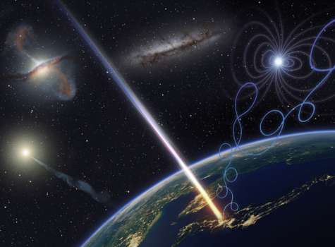 Los rayos cósmicos son partículas cargadas de energía que se originan en fuentes galácticas y extragalácticas. EFE