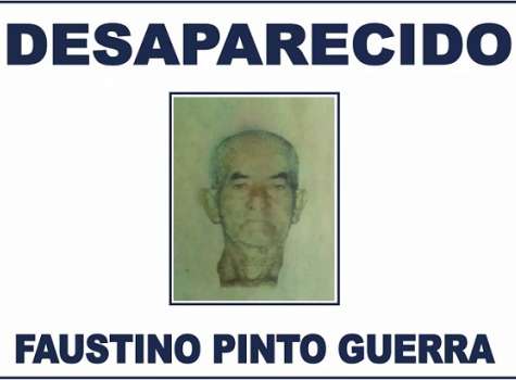 Faustino Pinto Guerra, de 86 años, desaparecido.