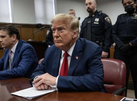 El expresidente de EE.UU. Donald Trump durante su juicio en Nueva York. (EE.UU.). EFE