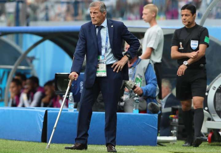 El entrenador de Uruguay, reconoció la superioridad de Francia, que logró el pase a las semifinales de Rusia 2018. Foto EFE