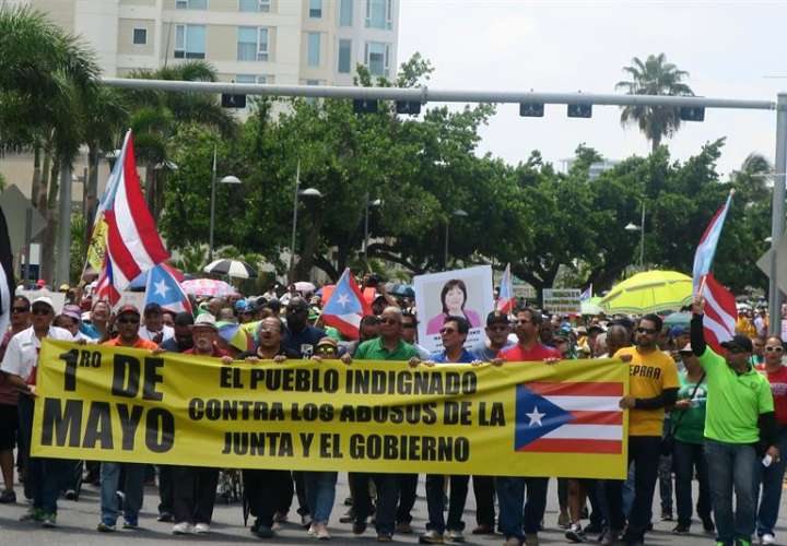 Manifestación Puerto Rico. Foto/ EFE