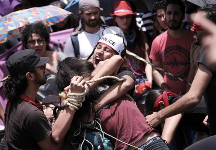 Protestas en Costa Rica. Foto/EFE