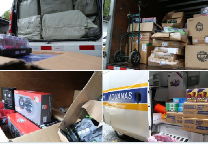 Retienen mercancía de contrabando en la autopista Panamá-Colón