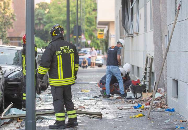  Seis heridos, uno muy grave, en una explosión en un edificio en Milán