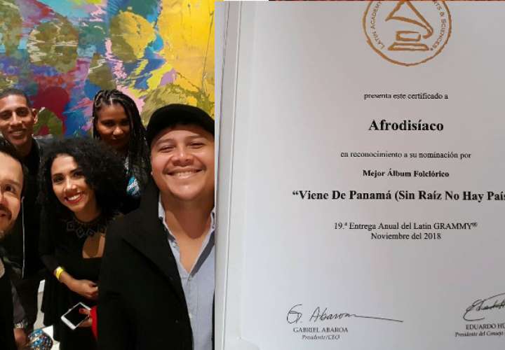 Grupo Afrodisíaco recibe reconocimiento de los Latin Grammys