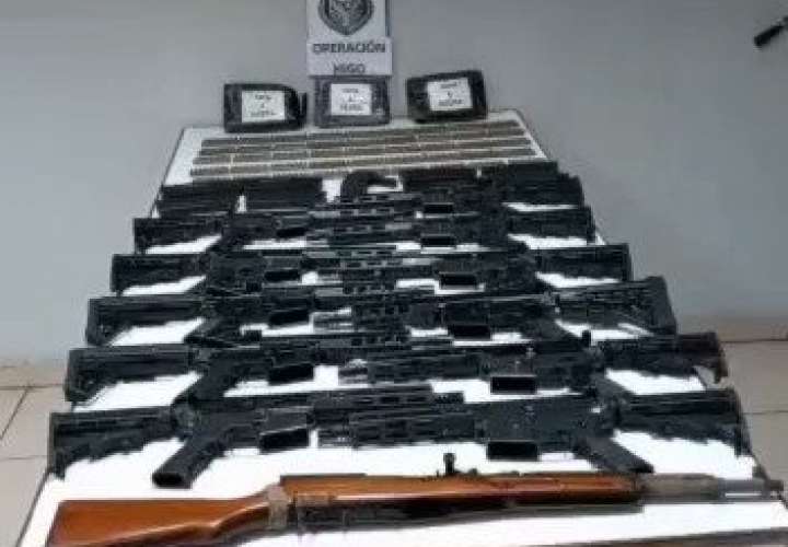 Decomisan armas de guerra, municiones y droga en Veraguas [Video]