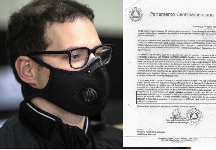 Parlacen certificó la inmunidad del diputado Luis E. Martinelli