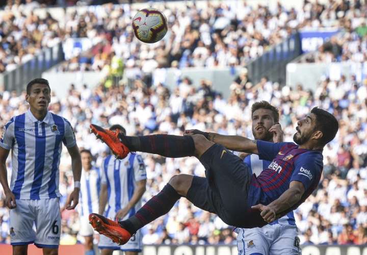 Luis Suárez marcó para los azulgranas./ AP