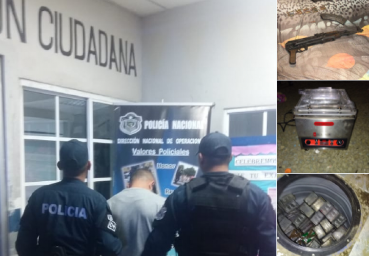 Capturan a colombiano con droga, armas, municiones y dinero