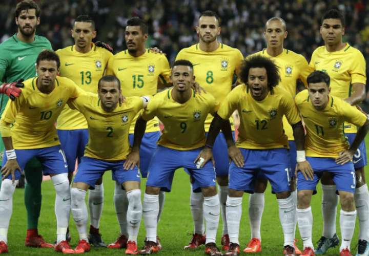 Brasil es una de las selecciones favoritas para alzar la Copa Mundial de la Fifa 2018 en territorio ruso. Foto AP