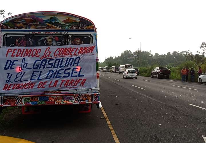 Declaran paro Indefinido en el transporte de Panamá Oeste