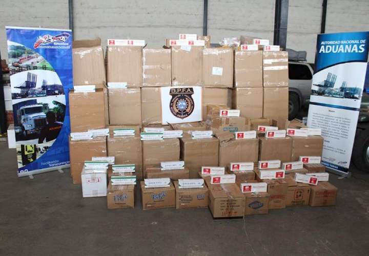 Confiscan más de 28 mil cajetillas de  cigarrillos de contrabando 