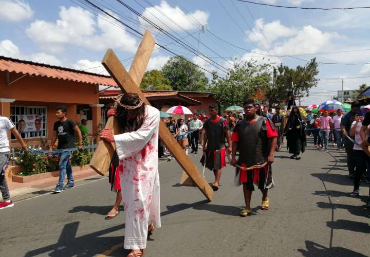 Vía Crucis en vivo en La Chorrera