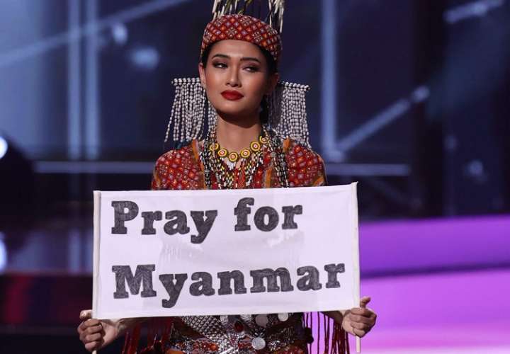 Miss Myanmar pidió asilo político en Estados Unidos y no volverá su país