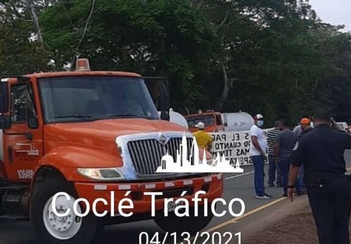 Dos protestas en Coclé por falta de agua y reclamos al Idaan