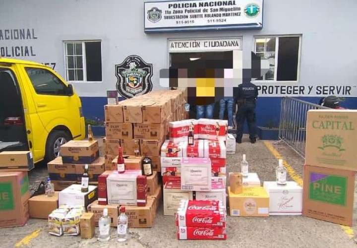 Frenan contrabando de cigarrillos y licores en San Miguelito y Chiriquí