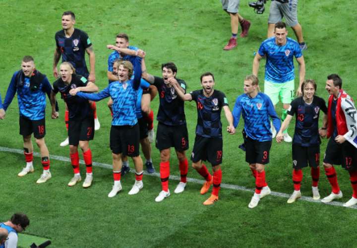 La selección de Croacia eliminó a Inglaterra en la semifinal. Foto: EFE