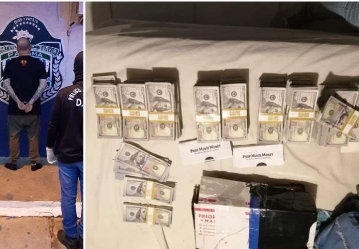 Decomisan $940 mil en billetes falso, droga y se detienen a dos personas 