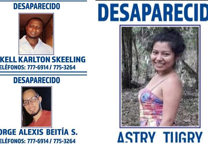permanecen desaparecidos Myckell Karlton Skeeling, Jorge Alexis Beitía, Anabel Valdivia Serrano y Astry Tugry.