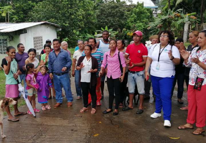 Pobladores de Altos del Río protestan por desalojo de familia