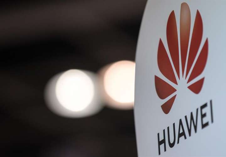 Detalle del logo de Huawei. EFEArchivo