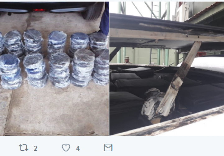 Descubren guineos con droga en un bus de la ruta  Agua-Fría-Chepo