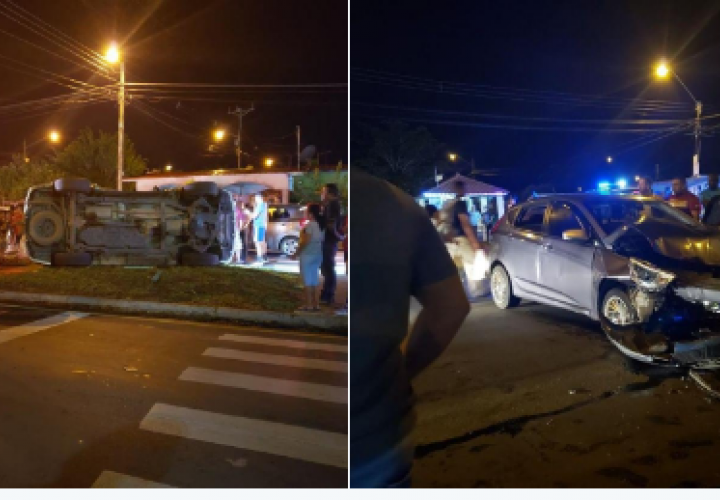 Tancanazo entre autos deja 4 heridos en Arraiján
