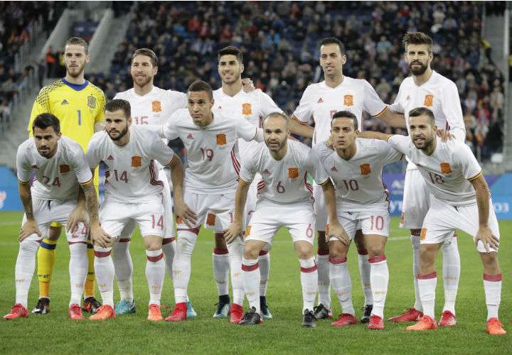 La selección de España hará su debut en el Mundial de Rusia 2018 ante Portugal. Foto EFE