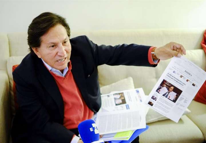 Registro del expresidente peruano Alejandro Toledo, quien es pedido en extradición por la Fiscalía de Perú, que lo investiga por el delito de lavado de activos en el marco del caso Ecoteva. EFEArchivo