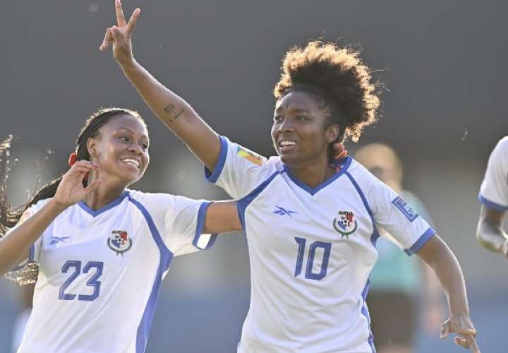 Marta Cox, anotó el primer gol de Panamá ante Papúa Nueva Guinea. Foto: Fepafut