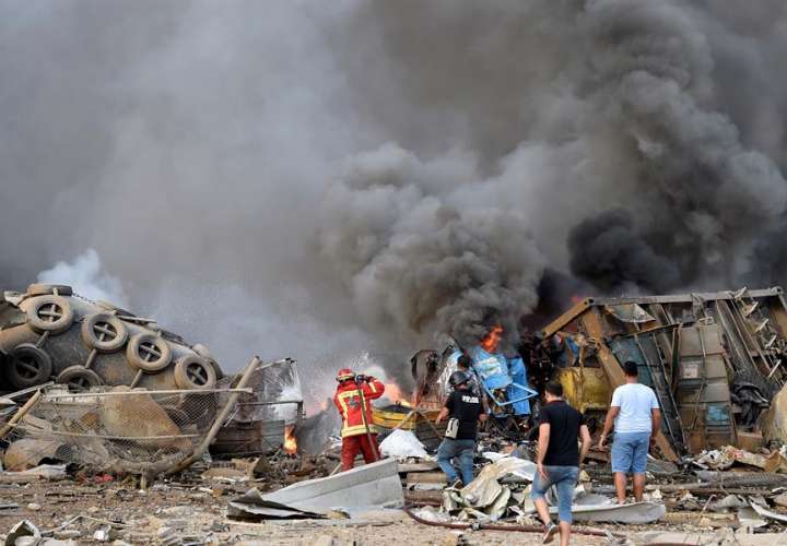  Suben a 63 muertos y 3.000 heridos por la explosión en el puerto de Beirut