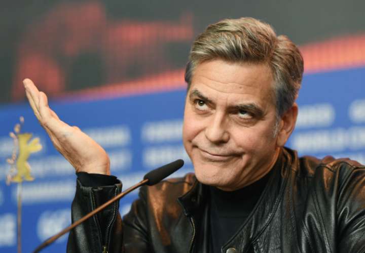 George Clooney viajaba a alta velocidad