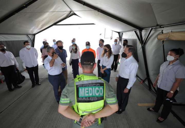 Panamá recibe 4 hospitales móviles para lucha contra Covid por parte de EE.UU.