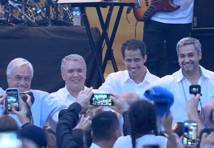 Juan Guaidó estuvo en el ‘Venezuela Aid Live’