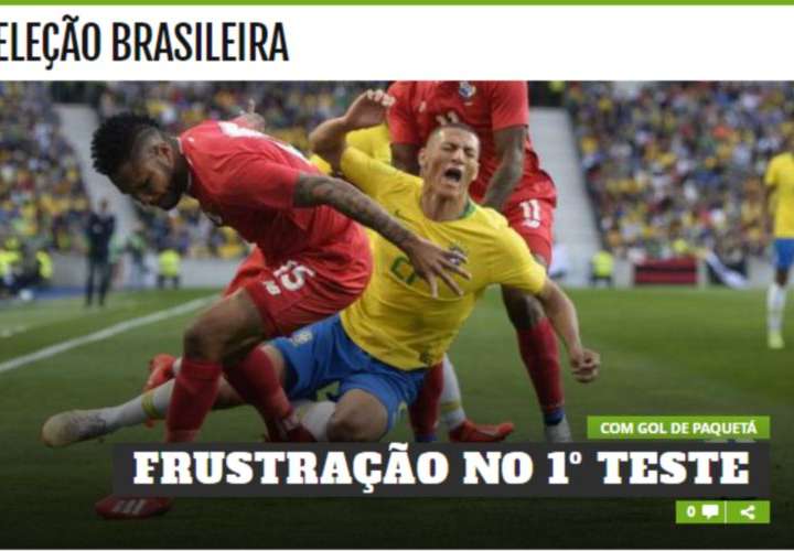 Prensa de Brasil llora empate